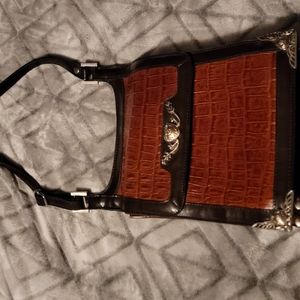 M.C. Marc Chantal crossbody embossed bag western chic boho